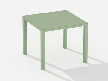 EASY - Square aluminium garden table by FAST - view 2