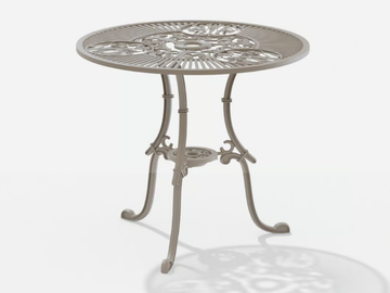 NARCISI - Round aluminium garden table by FAST - view 2