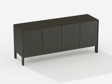 NINFEA - Painted aluminium sideboard by FAST - view 2