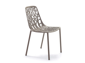 FOREST - Stackable aluminium garden chair by FAST - view 2