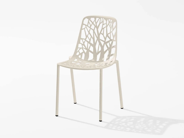 FOREST - Stackable aluminium garden chair by FAST - view 3