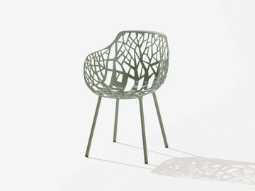 FOREST - Garden chair with armrests by FAST - view 3