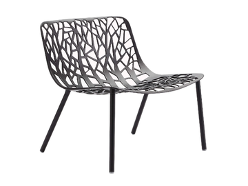 FOREST - Aluminium garden armchair by FAST - view 2