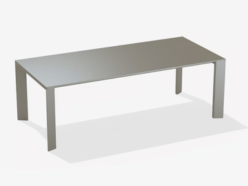 GRANDE ARCHE - Rectangular aluminium garden table by FAST - view 2