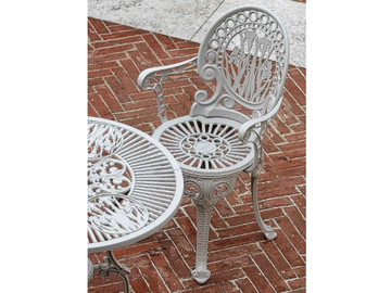 NARCISI - Aluminium garden chair with armrests by FAST - view 3