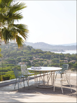 WILD - Round aluminium garden side table by FAST - view 3