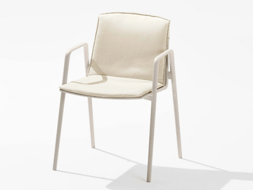 ZEBRA - Aluminium garden chair with armrests by FAST - view 3