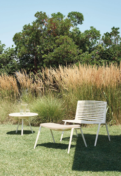 ZEBRA - Rectangular aluminium garden footstool by FAST - view 3