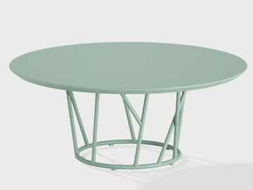 WILD - Round aluminium garden side table by FAST - view 2