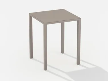 EASY - Square aluminium high table by FAST - view 2