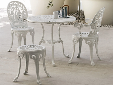 NARCISI - Round aluminium garden table by FAST - view 3