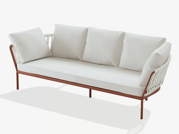 RIA - 3 seater garden sofa in aluminum and fabric by FAST - view 2