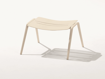 ZEBRA - Rectangular aluminium garden footstool by FAST - view 2