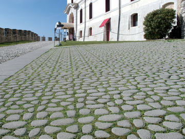 ACCIOTTOLATO ERBOSO - Cement outdoor floor tiles with stone effect by FAVARO1 - view 2