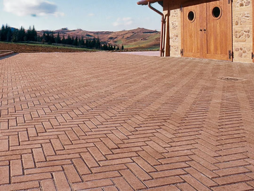 LISTELLO - Concrete outdoor floor tiles with terracotta effect by FAVARO1 - view 2