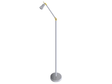 CAPRI - Adjustable brass floor lamp by FEDE - view 3