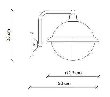 INDUSTRIAL - Lantern ceramic wall light with fixed arm by FERROLUCE - view 3