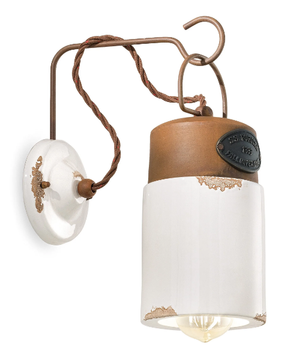 INDUSTRIAL - Ceramic wall light with fixed arm by FERROLUCE - view 3