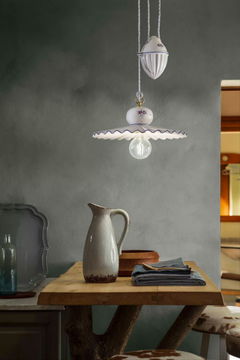 ROMA - Adjustable ceramic pendant lamp by FERROLUCE - view 3