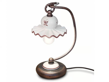 ROMA - Ceramic table lamp with fixed arm by FERROLUCE - view 2