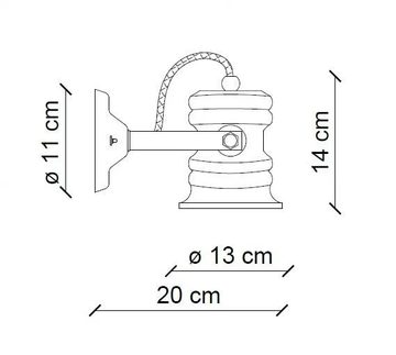 URBAN - Wall-mounted adjustable ceramic spotlight by FERROLUCE - view 3
