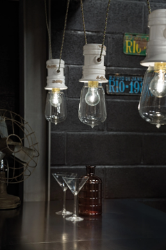 URBAN - Adjustable ceramic chandelier by FERROLUCE - view 3