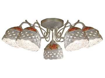 VERONA - Ceramic ceiling lamp with fixed arm by FERROLUCE - view 3