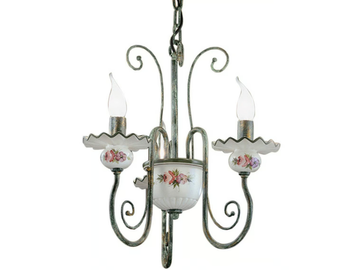 SANREMO - Ceramic and metal chandelier by FERROLUCE - view 2