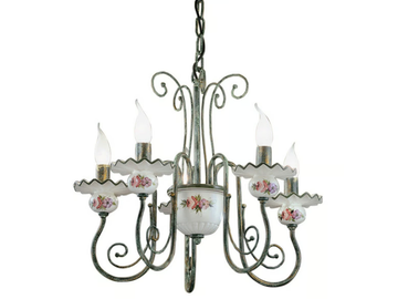 SANREMO - Ceramic and metal chandelier by FERROLUCE - view 3