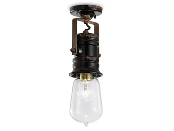 URBAN - Adjustable round ceiling ceramic spotlight by FERROLUCE - view 2