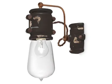 URBAN - Ceramic wall light with fixed arm by FERROLUCE - view 2