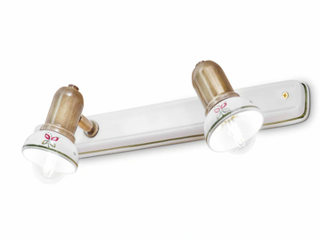 SAVONA - Multiple adjustable rectangular ceramic and metal spotlight by FERROLUCE - view 3