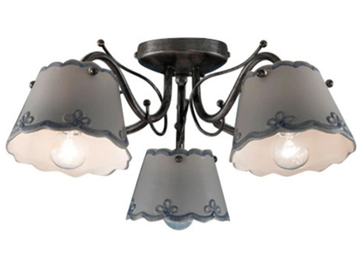 RAVENNA - Ceramic ceiling lamp with fixed arm by FERROLUCE - view 2