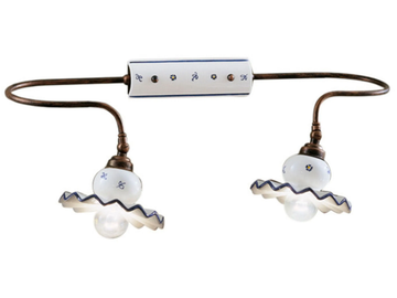 ROMA - Adjustable ceramic wall light with fixed arm by FERROLUCE - view 2