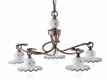 ROMA - Classic style ceramic chandelier by FERROLUCE - view 2