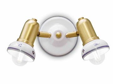 SAVONA - Wall-mounted adjustable round ceramic spotlight by FERROLUCE - view 2