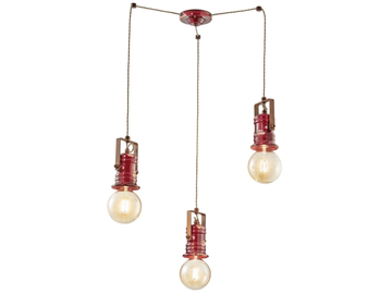 URBAN - Adjustable swivel ceramic chandelier by FERROLUCE - view 2