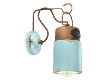 INDUSTRIAL - Ceramic wall light with fixed arm by FERROLUCE - view 2