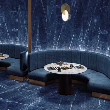 BRAZILIAN BLUE - Porcelain stoneware wall/floor tiles with marble effect by FMG - view 3