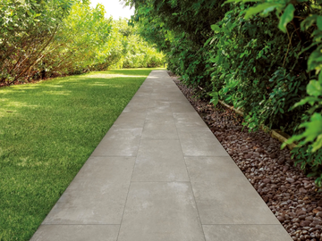 TWENTY - SILVER - Anti-slip porcelain stoneware outdoor floor tiles with stone effect by FMG - view 2