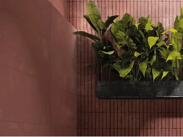 URBAN AMARANTH ACTIVE - Antibacterial porcelain stoneware wall/floor tiles with concrete effect by FMG - view 2