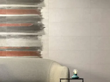 URBAN BLACK DECORO LINES LESS ACTIVE - Antibacterial porcelain stoneware wall/floor tiles with concrete effect by FMG - view 2