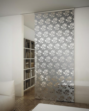TUTTOVETRO LIGHT - Glass Sliding door with rails for suspended ceilings by FOA - view 3