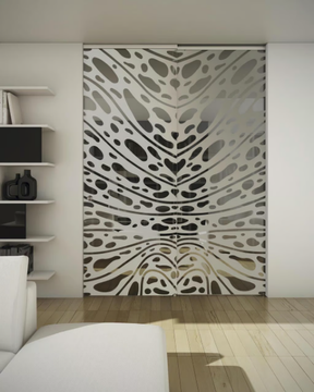 TUTTOVETRO LIGHT - Glass Sliding door with rails for suspended ceilings by FOA - view 3