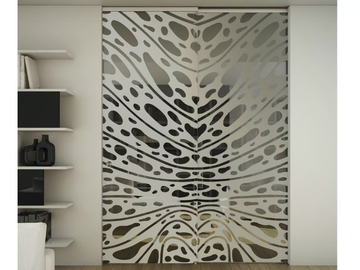 TUTTOVETRO LIGHT - Glass Sliding door with rails for suspended ceilings by FOA - view 2