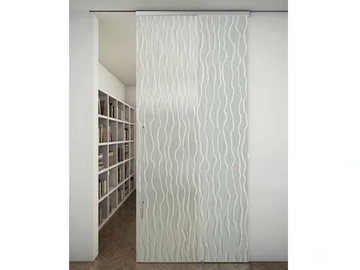 TUTTOVETRO LIGHT - Glass Sliding door with rails for suspended ceilings by FOA - view 2