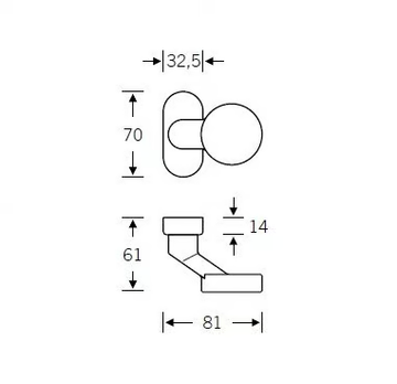 FSB 07 0809 - Powder coated aluminium door knob by FSB - view 3