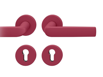 FSB 12 1267 - Powder coated aluminium door handle on rose by FSB - view 2