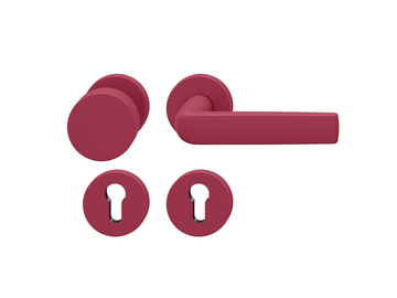 FSB 12 1267 - Powder coated aluminium door handle on rose by FSB - view 3