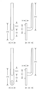 FSB 34 1267 - Aluminium pull handle for sliding windows by FSB - view 3